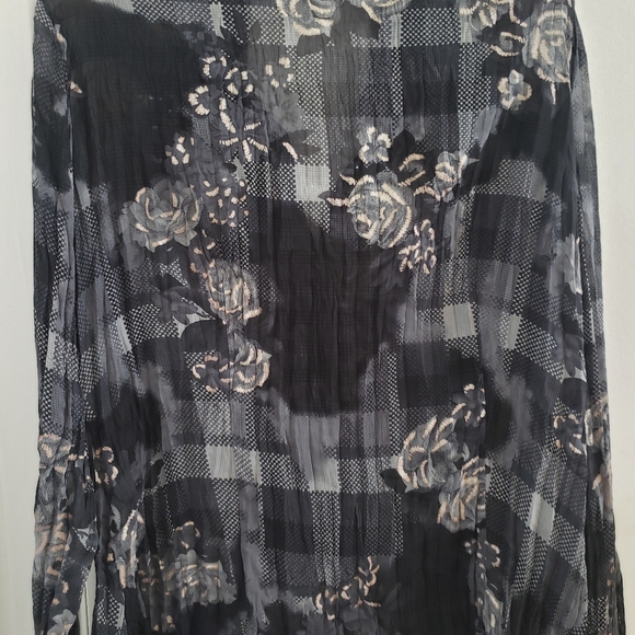 Conrad C Black & Grey Flower Motif with Lace accent SZ 8 - Picture 7 of 10
